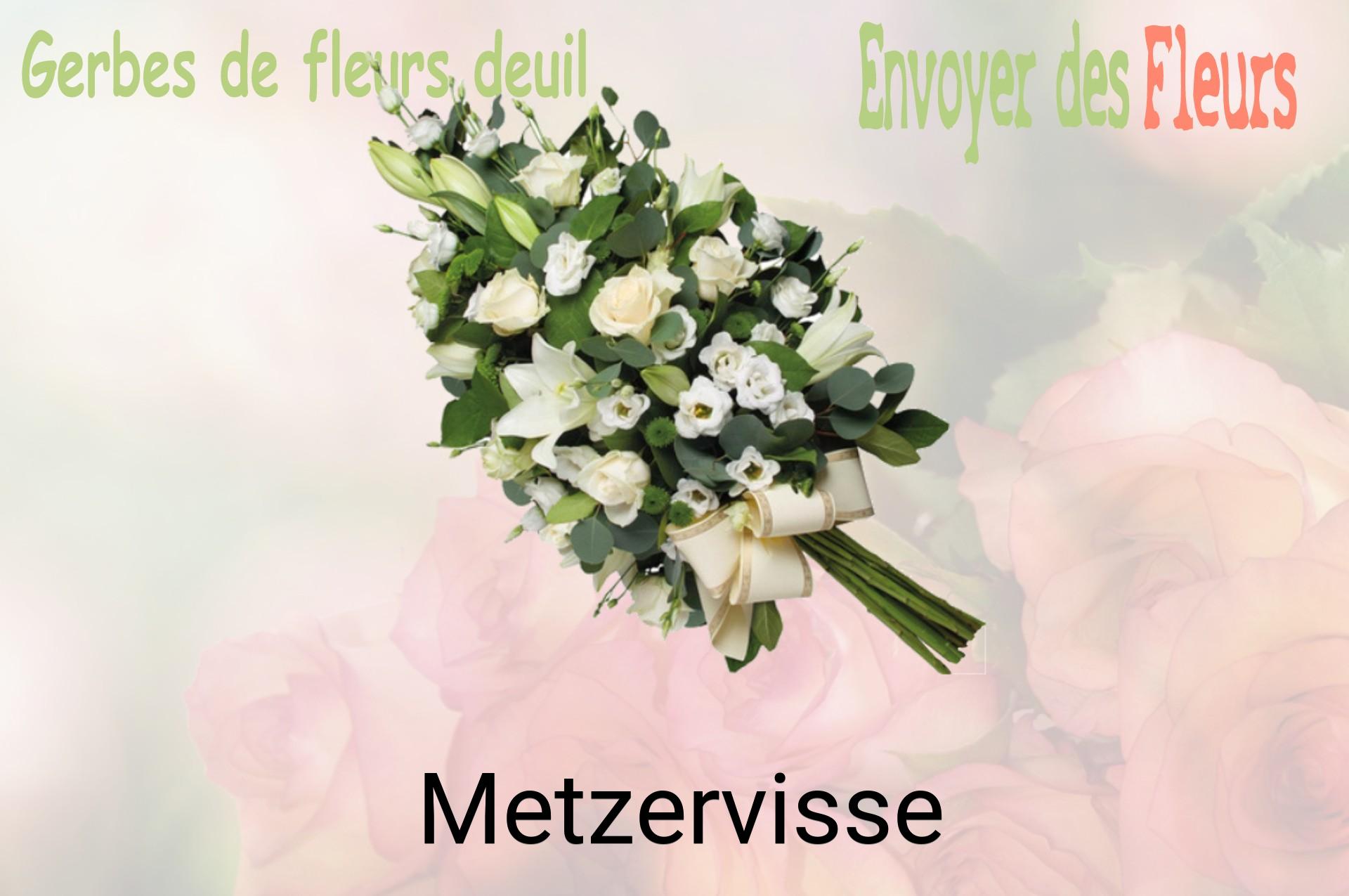 Gerbe de fleurs de deuil livrée à Metzervisse